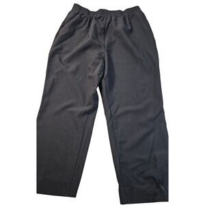 Allison daley sz 16 black pull on pants with pockets wide leg EUC casual career+